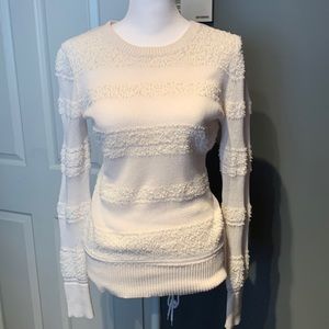 Stylish cream/white sweater from Loft